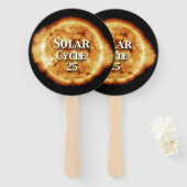 Éventail Solaire Cycle 25 Soleil actif (Devant et derrière)
