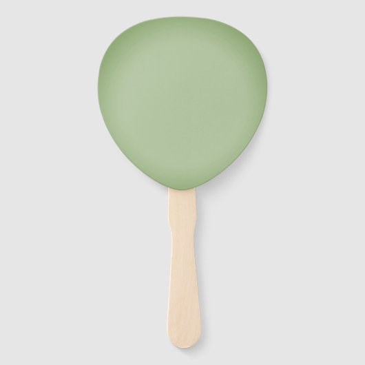 Éventail Solid Jade Green Celadon (Dos)