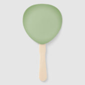 Éventail Solid Jade Green Celadon (Devant)