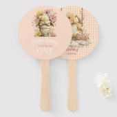 Éventail Somebunny is Turning One Handheld Party Fans (Devant et derrière)