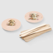 Éventail Somebunny is Turning One Invitation Peach Gingham (Non-assemblé)