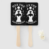 Éventail Sorcière féministe - Hex le patriarcat II (Devant et derrière)