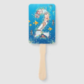 Éventail Sous la mer Gros 2e anniversaire Photo Collage (Devant)