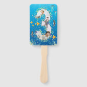 Éventail Sous la mer Gros 3ème anniversaire Photo Collage (Devant)