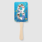 Éventail Sous la mer Gros 8e anniversaire Photo Collage (Devant)