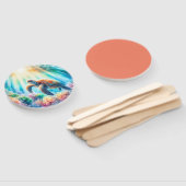 Éventail Sous la tortue de mer (Non-assemblé)