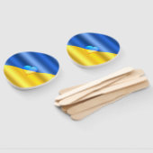 Éventail Soutenez l'Ukraine brun drapeau ukrainien - Libert (Non-assemblé)