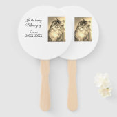 Éventail souvenir d'amour gardienne funérailles de saké ajo (Devant et derrière)