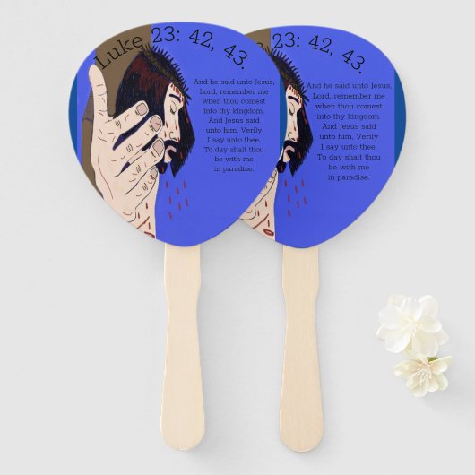 Éventail Souviens-toi de moi (Devant et derrière)