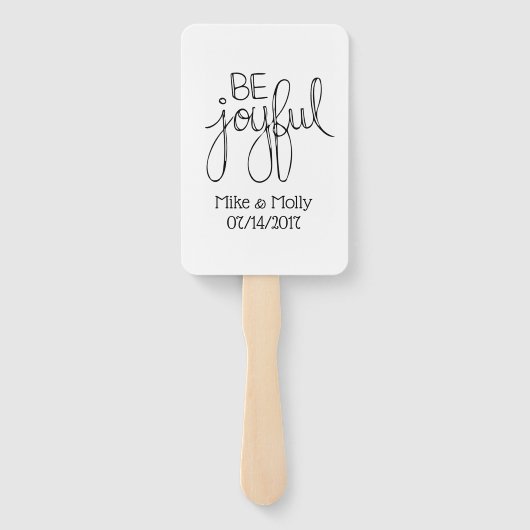 Éventail Soyez Joyeux (Dos)