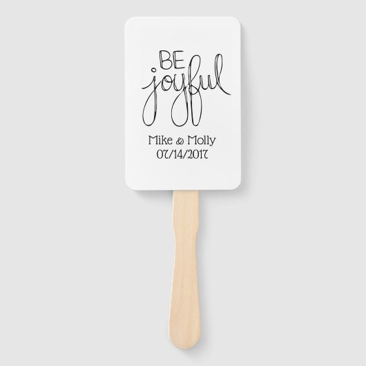 Éventail Soyez Joyeux (Devant)