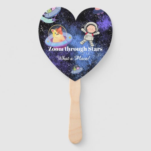 Éventail Space Birthday Party Theme (Dos)