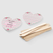 Éventail Spray floral rayé personnalisé (Non-assemblé)