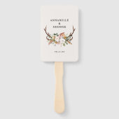 Éventail Stag rouille terracotta floral opink chic (Devant)