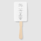 Éventail Starfish Beach Monogramme Programme de mariage (Devant)