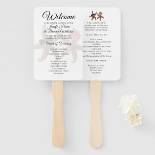 Éventail Starfish Bride n Groom Programmes du ventilateur b