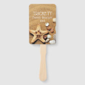 Éventail Starfish Et Seashells Beach Reunion Famille (Devant)