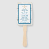 Éventail Starfish Whitewashed Wood Beach Wedding Collection (Devant)