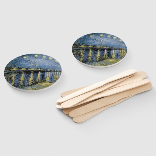 Éventail Starry Night Vincent van Gogh (Non-assemblé)