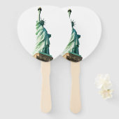 Éventail Statue de la liberté (Devant et derrière)