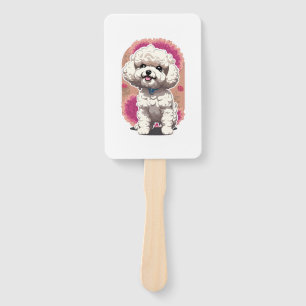 Éventail Sticker Hilarious Bichon Frise de race