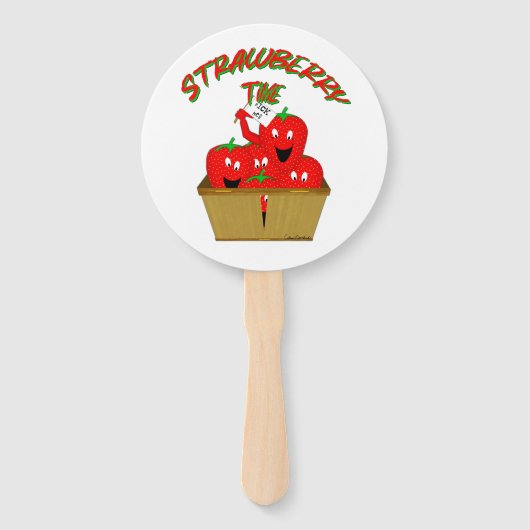 Éventail Strawberry Time ! (Dos)