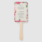 Éventail Style Géométrique Rose Rose Rose Sauvez Le (Dos)