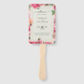 Éventail Style Géométrique Rose Rose Rose Sauvez Le (Devant)