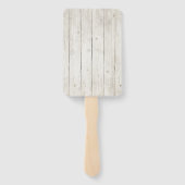 Éventail Succulents et Mariage de bois rustique ID515 (Dos)