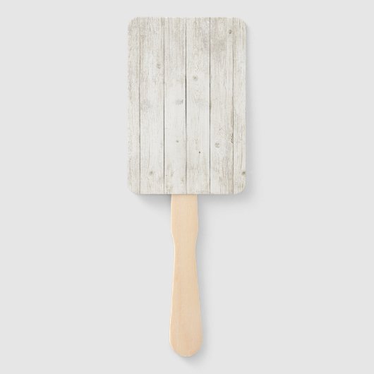 Éventail Succulents et Mariage de bois rustique ID515 (Dos)