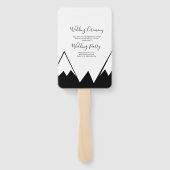 Éventail Suite Mariage de haut niveau MOnochrome Mountain (Dos)