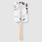 Éventail Sumie de fleur de prune (Dos)