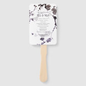 Éventail Sumie de fleur de prune (Devant)