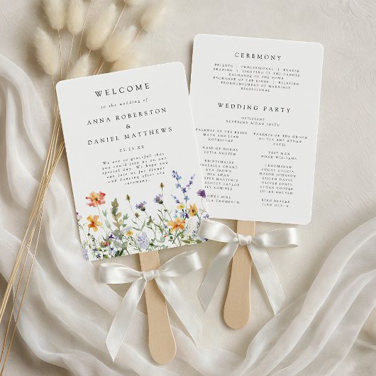 Éventail Summer Wildflower Garden Wedding