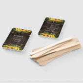 Éventail Sunflower Gold String éclaire Mariage rustique (Non-assemblé)