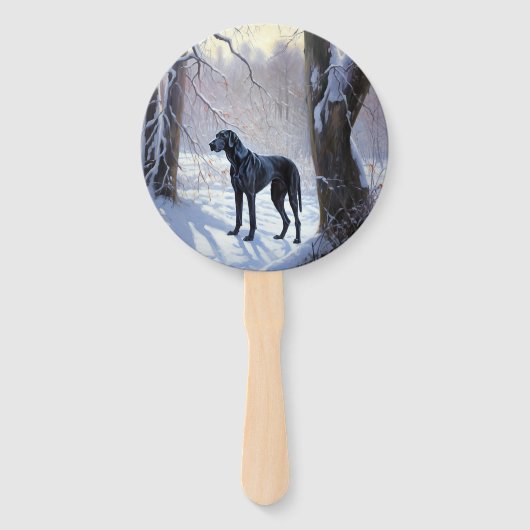 Éventail Super Danse Laisser Neige Noël (Devant)