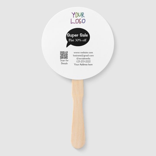 Éventail super-vente escompte d'entreprise numérisation cod (Devant)