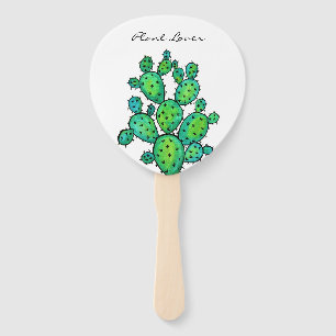 Éventail Superbe aquarelle prickly Cactus