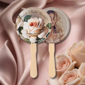 Éventail Superbe Fête des mariées de Rose d'huile beige