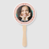 Éventail Superstar Graduation Grad Photo personnalisée mode (Dos)