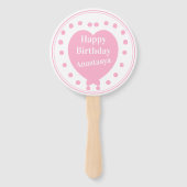 Éventail Sweet 16 Joyeux anniversaire (Dos)