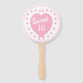 Éventail Sweet 16 Joyeux anniversaire (Devant)