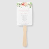 Éventail Sweet Peaches Southern Mariage Ceremony Programme (Devant)