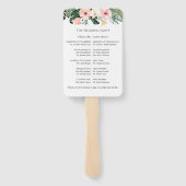 Éventail Symbole du Programme de Cérémonie Tropicale de Pal (Dos)