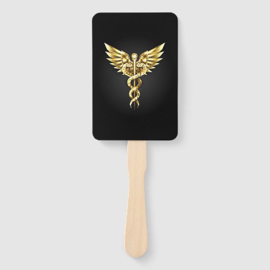 Éventail Symbole Polygonal Or Caduceus (Devant)