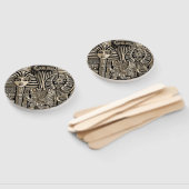 Éventail Symboles historiques anciens Style de tatouage (Non-assemblé)