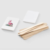 Éventail T-Shirt Flamant de Pâques (Non-assemblé)