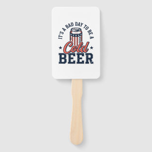 Éventail T-shirt vectoriel vintage de bière froide patrioti