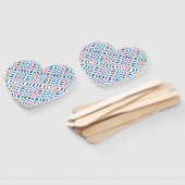 Éventail Tableau de contrôle bleu rose rétro Abstrait (Non-assemblé)