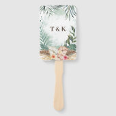 Éventail Tahiti | Mariage floral de plage tropicale (Devant)